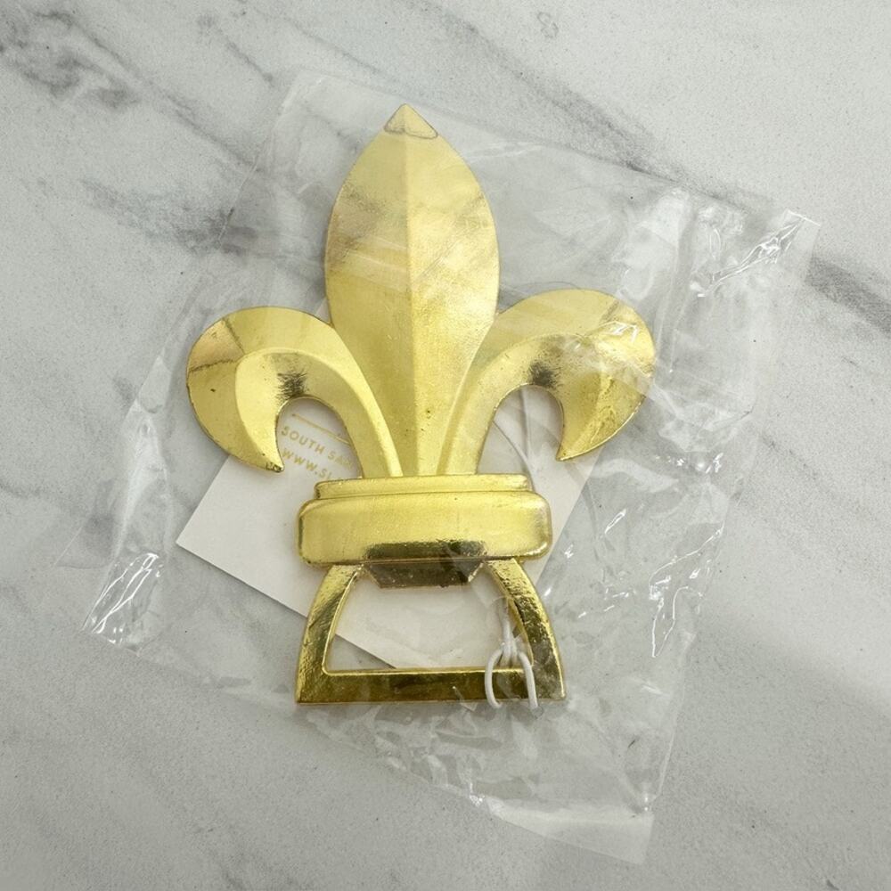Slant Collections Fleur De Lis Gold Tone Bottle Opener New in Package ✨